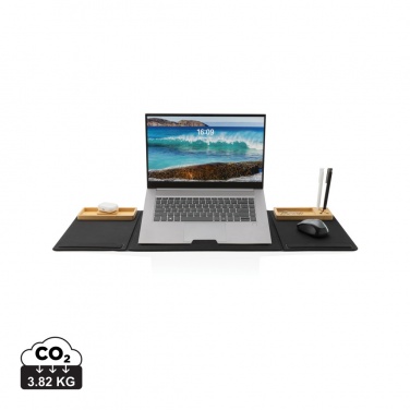 Logotrade advertising products photo of: Impact AWARE RPET Foldable desk organizer with laptop stand