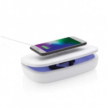 Logo trade promotional products picture of: UV-C steriliser box with 5W wireless charger