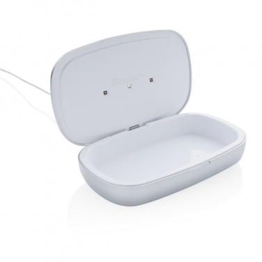 Logo trade promotional products image of: Rena UV-C steriliser box with 5W wireless charger