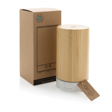 Logo trade promotional item photo of: RCS recycled plastic and bamboo aroma diffuser