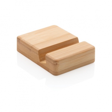 Logo trade promotional merchandise image of: Bamboo phone stand XD