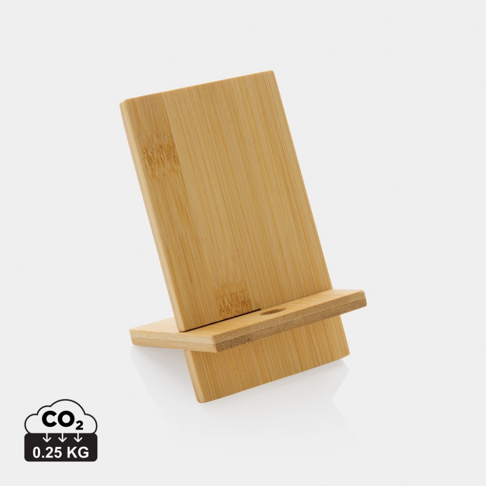 Logotrade business gift image of: Bamboo phone stand in kraft box