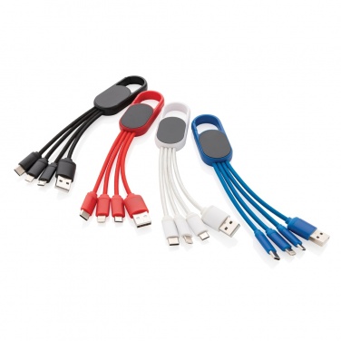 Logotrade business gift image of: 4-in-1 cable with carabiner clip