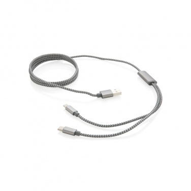 Logotrade promotional products photo of: 3-in-1 braided cable