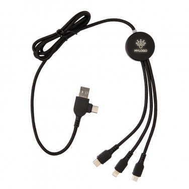 Logotrade promotional gift image of: Light up logo 6-in-1 cable