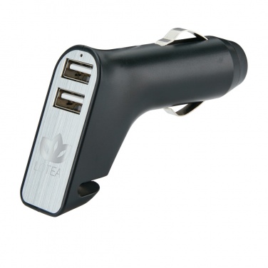 Logotrade promotional giveaway image of: Dual port car charger with belt cutter and hammer