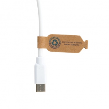 Logo trade promotional merchandise image of: RCS recycled plastic Ontario 6-in-1 cable