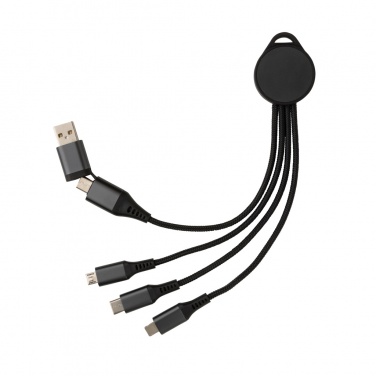 Logo trade advertising products picture of: Terra RCS recycled aluminium 6-in-1 charging cable