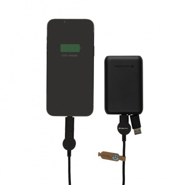 Logo trade promotional product photo of: Oakland RCS recycled plastic 6-in-1 fast charging 45W cable