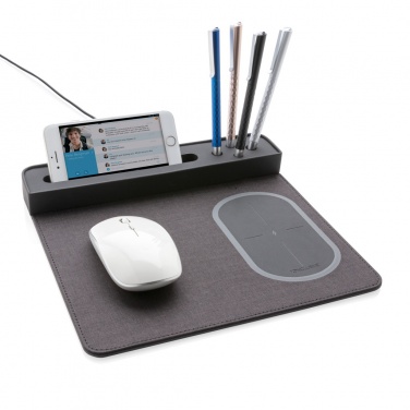 Logo trade corporate gift photo of: Air mousepad with 5W wireless charging and USB