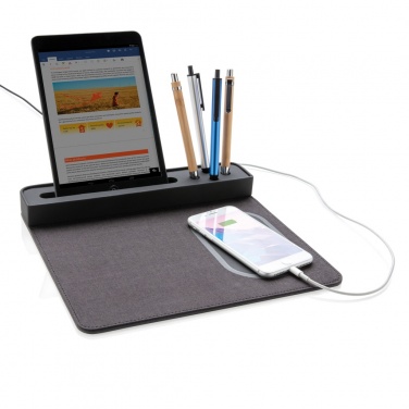 Logo trade promotional merchandise image of: Air mousepad with 5W wireless charging and USB