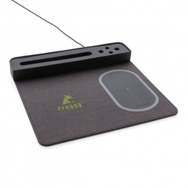 Logotrade promotional item picture of: Air mousepad with 5W wireless charging and USB