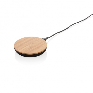 Logotrade promotional gift image of: Bamboo X 5W wireless charger