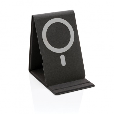 Logo trade advertising products image of: Artic Magnetic 10W wireless charging phone stand