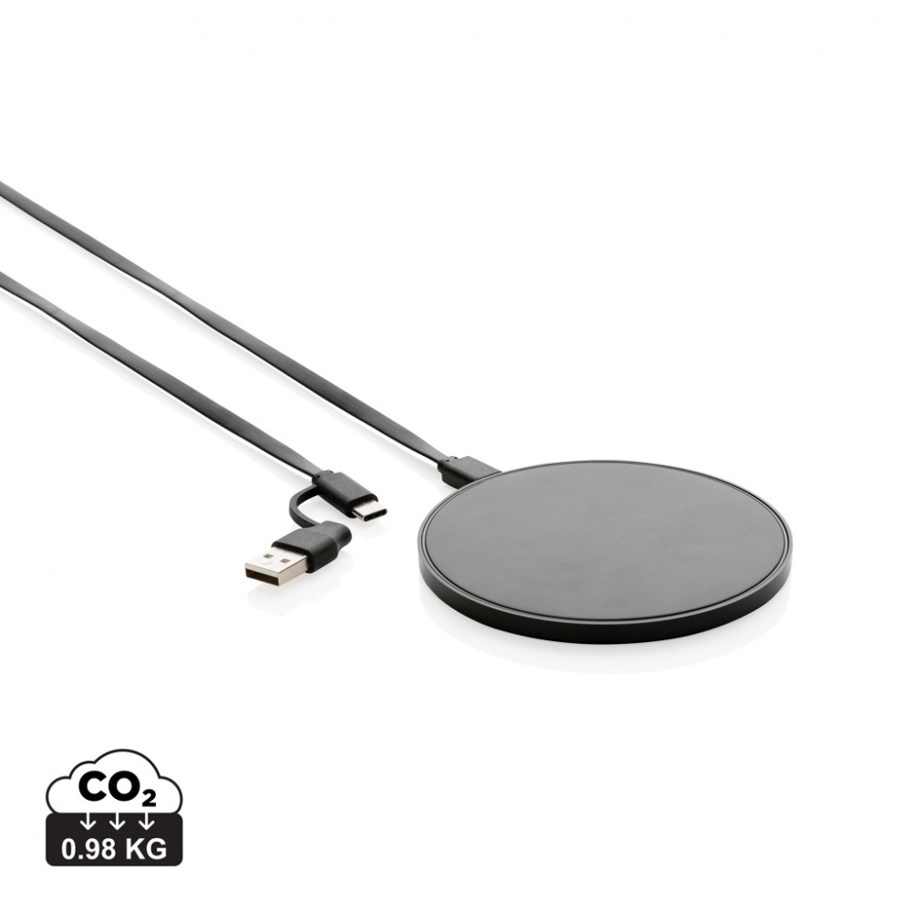 Logotrade advertising products photo of: RCS standard recycled plastic 10W wireless charger