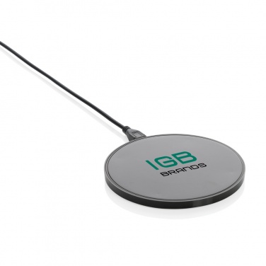 Logo trade advertising product photo of: RCS standard recycled plastic 10W wireless charger