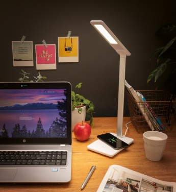 Logo trade promotional gifts picture of: 5W Wireless Charging Desk Lamp