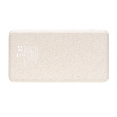 Logo trade promotional product photo of: Cork and Wheat Straw 8.000 mAh 5W wireless powerbank