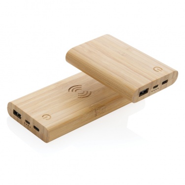 Logo trade corporate gifts picture of: Bamboo 5.000 mAh powerbank