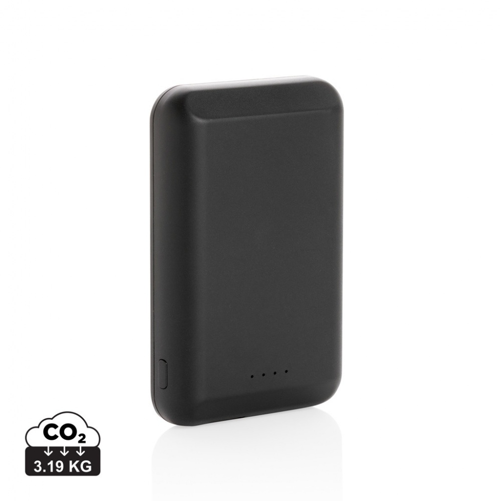 Logotrade promotional gift image of: Magnetic 5.000 mAh 5W wireless powerbank