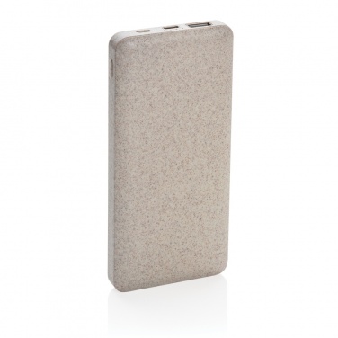 Logotrade corporate gift picture of: 10.000 mah wheat straw powerbank