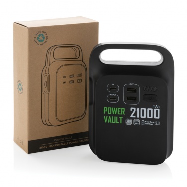 Logo trade promotional product photo of: Power Vault RCS rplastic 21000 mAh portable power station