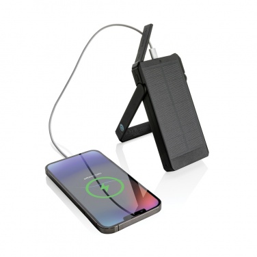 Logotrade advertising product image of: Skywave RCS recycled plastic solar powerbank 10000 mAh