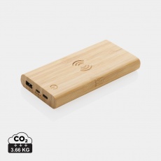 Bamboo 8.000 mAh 5W wireless powerbank