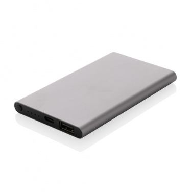 Logotrade promotional merchandise image of: RCS recycled plastic/aluminum 4000 mah powerbank with type C