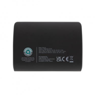 Logo trade promotional item photo of: FlashCharge RCS rplastic 10000 mah fast charge powerbank