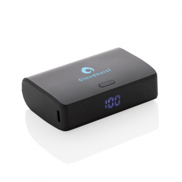 Logo trade business gift photo of: FlashCharge RCS rplastic 10000 mah fast charge powerbank