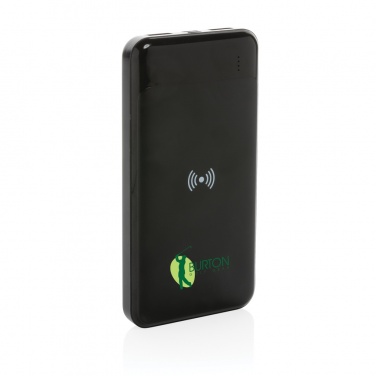 Logo trade advertising products image of: RCS standard recycled plastic wireless powerbank