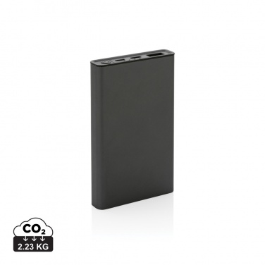 Logotrade promotional items photo of: Terra RCS recycled aluminium powerbank 5.000 mAh