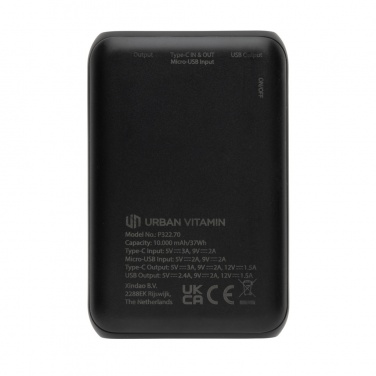 Logotrade business gift image of: Urban Vitamin Alameda 10.000 mAh 18W PD powerbank