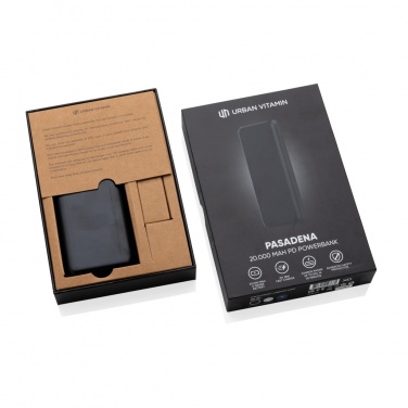 Logotrade promotional item picture of: Urban Vitamin Pasadena 20.000 mAh 18W PD powerbank