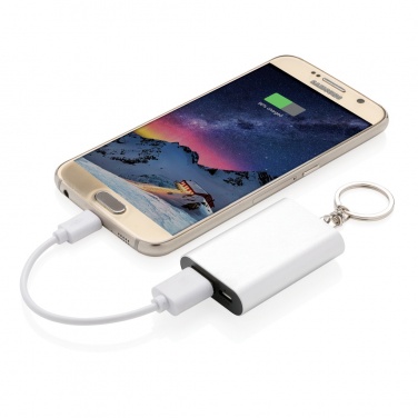 Logo trade advertising products image of: 1.000 mAh keychain powerbank