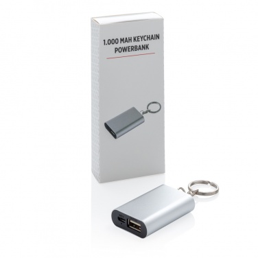 Logo trade promotional merchandise picture of: 1.000 mAh keychain powerbank