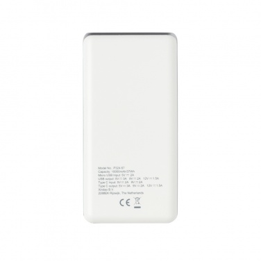 Logo trade promotional gift photo of: Ultra fast 10.000 mAh powerbank with PD