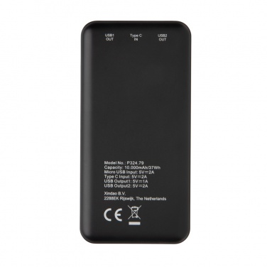 Logotrade advertising products photo of: High Density 10.000 mAh Pocket Powerbank