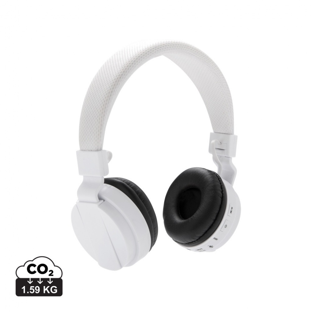 Logo trade advertising products image of: Foldable wireless headphone