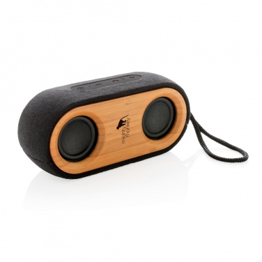 Logotrade promotional products photo of: Bamboo X double speaker