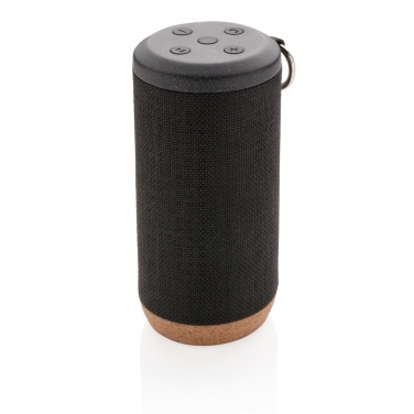 Logo trade corporate gifts image of: Baia 10W wireless speaker, cork