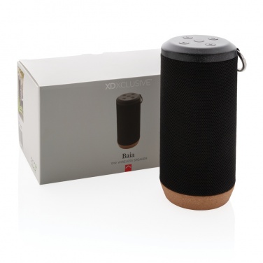 Logotrade business gift image of: Baia 10W wireless speaker, cork