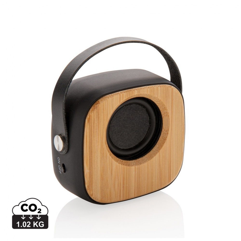 Logotrade promotional items photo of: Bamboo 3W Wireless Fashion Speaker