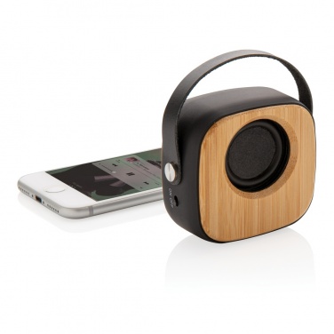 Logo trade promotional items picture of: Bamboo 3W Wireless Fashion Speaker