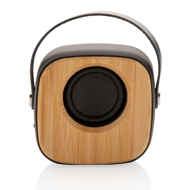 Logo trade promotional item photo of: Bamboo 3W Wireless Fashion Speaker