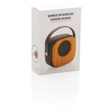 Logotrade corporate gifts photo of: Bamboo 3W Wireless Fashion Speaker