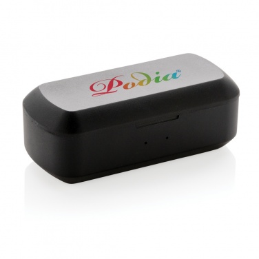 Logo trade promotional gifts picture of: Free Flow TWS earbuds in charging case