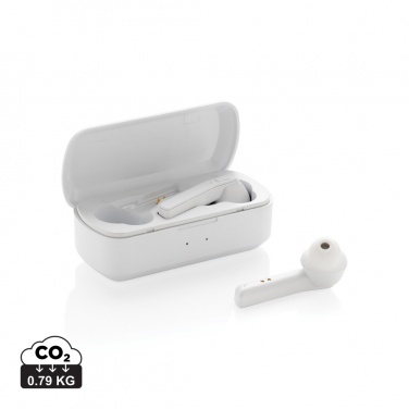 Logo trade promotional giveaway photo of: Free Flow TWS earbuds in charging case