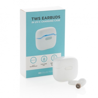 Logotrade promotional merchandise picture of: TWS earbuds in UV-C sterilising charging case